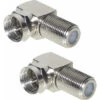 Berger Winkeladapter F-Stecker/F-Buchse, 90° (2er Set) -Haus & Outdoor 231646 2429279