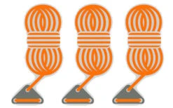 Bent Abspannleinen 3er Set Orange -Haus & Outdoor 251461 1777525 2