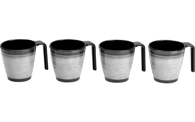 Flamefield Granite Melamin Geschirr-Set 12-tlg. Grey 6 Flamefield Granite Melamin Geschirr-Set 12-tlg. Grey – Bild 4