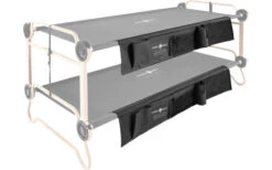 Disc-O-Bed Organizer Grau Seitentasche Für SINGEL L Und Sol-O-Cot Feldbett