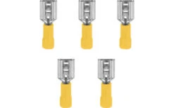 InnTec Flachsteckhülsen Blau 6,3 Mm (5er Set) -Haus & Outdoor 279747 1959765 1