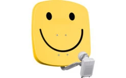 Technisat Set DigiDish 45 Sat-Antenne (Twin-LNB) Mit Digit S3 HD SAT-Receiver Smiley -Haus & Outdoor 287846 2463002