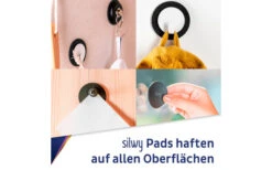 Silwy® Magnet-Pads 5 Cm 4er Set Blau -Haus & Outdoor 297963 2516972