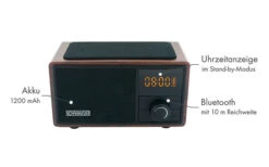 Schwaiger UKW Radiowecker Inkl. Bluetooth Und QI Ladestation -Haus & Outdoor 308001 2663005