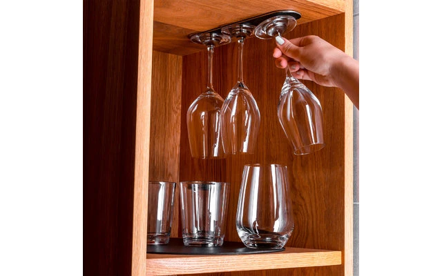 Silwy® Metall-Leiste 25 Cm Mit Ledercoating Blau 7 Silwy® Metall-Leiste 25 Cm Mit Ledercoating Blau – Bild 5