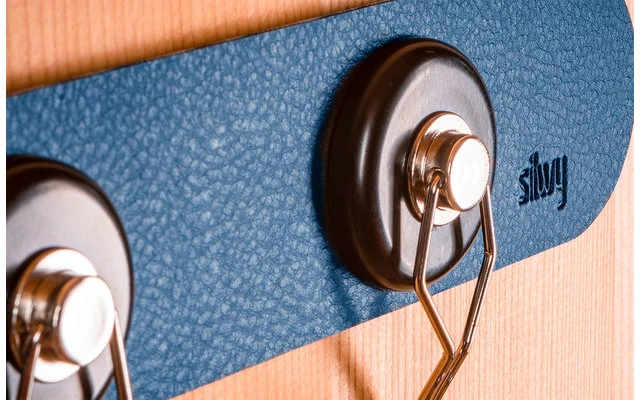 Silwy® Metall-Leiste 25 Cm Mit Ledercoating Blau 4 Silwy® Metall-Leiste 25 Cm Mit Ledercoating Blau – Bild 2