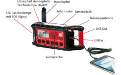 Midland ER 300 Outdoor Kurbel Radio Mit Solar, Powerbank Und Lampe -Haus & Outdoor 371682 2456573