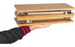 Bo-Camp Urban Outdoor Southwark Bambus-Alu Rolltisch 60 X 40 Cm -Haus & Outdoor 391853 2892004