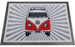 VW Collection T1 Bulli Strahlen Fußmatte Blau 70 X 50 Cm