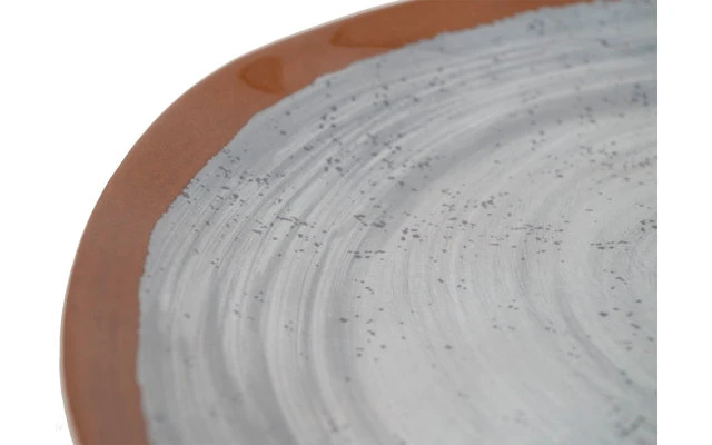 Bo-Camp Melamin Geschirr Set 12-tlg. Braun / Grau 8 Bo-Camp Melamin Geschirr Set 12-tlg. Braun / Grau – Bild 6