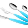 Gimex Edelstahlbesteck Set 4 Tlg. Rainbow Blau -Haus & Outdoor 397812 2902307