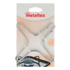 METALTEX - Gasherd-Aufsatz Verchromt, 2 Stück -Haus & Outdoor 404934 2955896