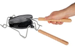 Petromax Gusseisen Wende Waffeleisen Inkl. Auflagesstell -Haus & Outdoor 420224 3003159