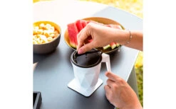 Silwy® Magnet-Coffeecup Tasse Mit Deckel Inkl. Metall Nano Gel Pad (300 Ml) -Haus & Outdoor 435243 3100839