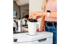 Silwy® Magnet-Coffeecup Tasse Mit Deckel Inkl. Metall Nano Gel Pad (300 Ml) -Haus & Outdoor 435270 3100851