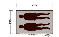 Outwell Freistehendes Innenzelt Blau -Haus & Outdoor 439200 3116115