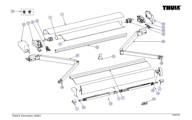Thule Frontblendenendkappen-Satz Passend Zu Omnistor 6002 3 Thule Frontblendenendkappen-Satz Passend Zu Omnistor 6002