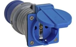 Brennenstuhl CEE Adapter 240V 16A Auf Schuko 3 Polig Grau Blau