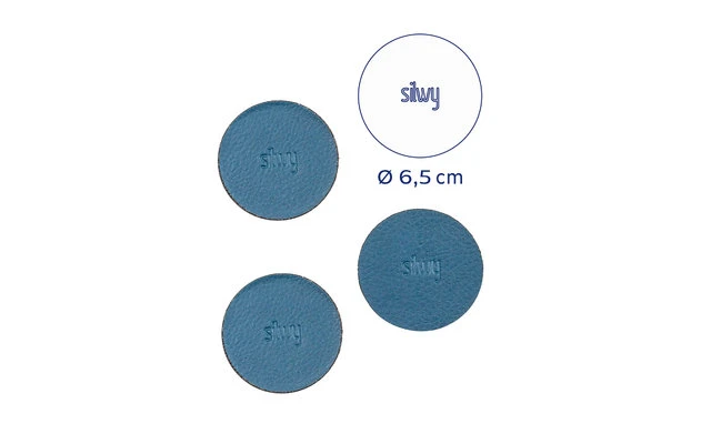 Silwy® Magnet-Pads 6,5 Cm 4er Set Schwarz 6 Silwy® Magnet-Pads 6,5 Cm 4er Set Schwarz – Bild 4