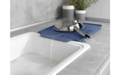 Wenko Linea Abtropfmatte 40 X 30 X 3 Cm Blau -Haus & Outdoor 460436 3155538