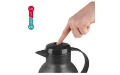 Emsa Isolierkanne Samba 1 Liter Blau Transluzent -Haus & Outdoor 460439 3304359 2