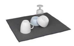 Wenko Mikrofaser Abtropfmatte Miko Grau -Haus & Outdoor 492272 3504779 1