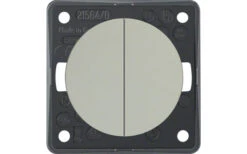 Berker Integro Serientaster 2 Schließer Mit Gemeinsamer Eingangsklemme Braun Matt