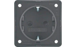Berker Integro Steckdose Schutzkontakt Mit Erhöhtem Berührungsschutz Schwarz Matt -Haus & Outdoor 495183 3341762
