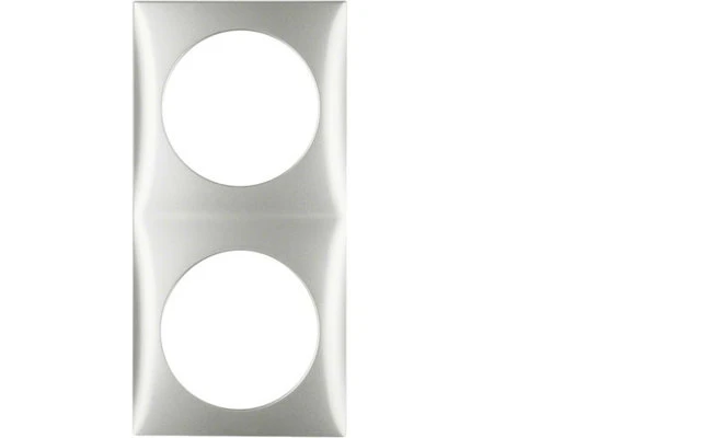 Berker Integro Rahmen 2fach Edelstahl Matt Lackiert 4 Berker Integro Rahmen 2fach Edelstahl Matt Lackiert – Bild 2