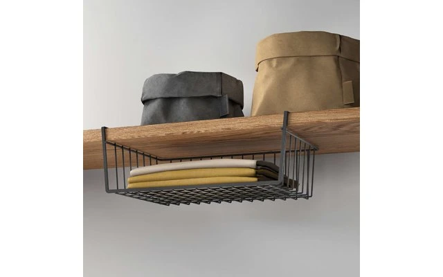 Metaltex Kanguro LAVA Schrankkorb Schwarz 3 Metaltex Kanguro LAVA Schrankkorb Schwarz