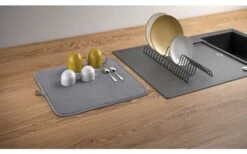 Metaltex Dry-Tex 2-in-1 Abtropfgestell Mit Microfasermatte Silber -Haus & Outdoor 497414 3367262