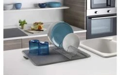 Metaltex Dry-Tex 2-in-1 Abtropfgestell Mit Microfasermatte Schwarz -Haus & Outdoor 497453 3367490 1