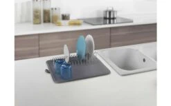 Metaltex Dry-Tex 2-in-1 Abtropfgestell Mit Microfasermatte Silber -Haus & Outdoor 497558 3367502