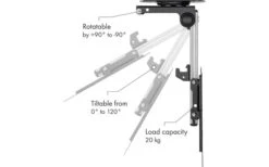Schwaiger Motion 7 TV Decken- Und Dachschrägenhalter Neig-, Drehbar Bis 20 Kg / 37" -Haus & Outdoor 505001 3318843