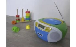 Schwaiger FM/CD/Kassette Boombox Tragbarer CD-Player, Schwarz -Haus & Outdoor 505079 3326762