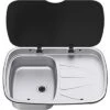 Thetford Argent Sink Spülbecken Links 9,6 Liter -Haus & Outdoor 510416 3381018