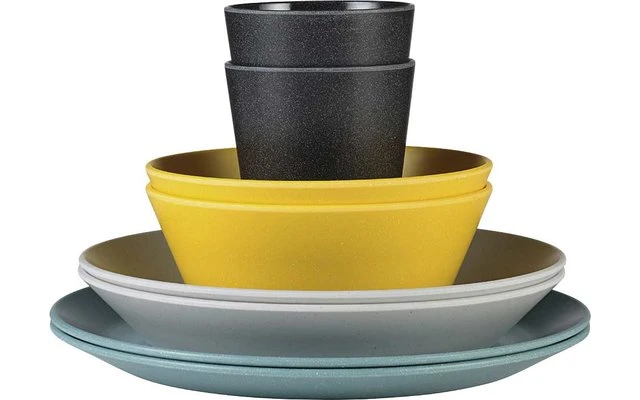 Mepal Bloom Melamin Geschirr-Set 8-teilig Pebble Yellow 7 Mepal Bloom Melamin Geschirr-Set 8-teilig Pebble Yellow – Bild 5
