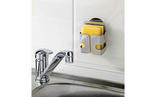Wenko Turbo-Loc Edelstahl Schwammhalter Rostfrei, Befestigen Ohne Bohren 4 Wenko Turbo-Loc Edelstahl Schwammhalter Rostfrei, Befestigen Ohne Bohren – Bild 2