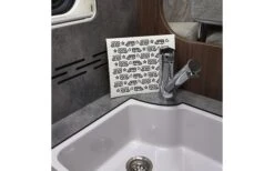 Pufz Schwedisches Geschirrtuch Wohnwagen Muster Grau -Haus & Outdoor 552865 3623236 4