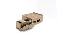 Escape Vans Tour Box XL Klapptisch / Bett / Schublade Box VW Caravelle / Multivan / Transporter T6 / T6.1 Oak -Haus & Outdoor 556993 3657323