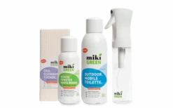 MikiGREEN Probierpaket Mit Toilettenreiniger, Küchenreiniger, Sprühflasche Und Schwammtücher-Set 4-teilig