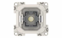 Inprojal System 10.000 Ausschalter Mit LED Kontrolllampe Einbautiefe 26 Mm Blau