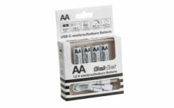 Bleil Wiederaufladbare Li-ion AA Batterie 1,5 V 4 Stück 1.600 MAh
