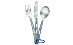 Optimus Titanium Besteck Set 3 Teilig Silber