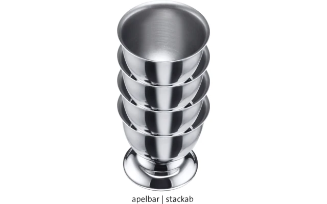 Westmark 4 Eierbecher Mit Fuß Edelstahl 6 Westmark 4 Eierbecher Mit Fuß Edelstahl – Bild 4