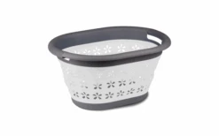 Kampa Collapsible Laundry Basket Zusammenklappbarer Wäschekorb Mit Griffen Blau -Haus & Outdoor 614335 4332195