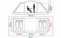 Coleman Spruce Falls 4 Tunnelzelt 11 Coleman Spruce Falls 4 Tunnelzelt -Haus & Outdoor 629239 4441127
