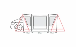 Outdoor Revolution Cayman Combo Air Vorzelt Low 180 Bis 210 Cm -Haus & Outdoor 636903 4332455