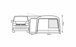 Outdoor Revolution Cayman Combo Air Vorzelt Low 180 Bis 210 Cm -Haus & Outdoor 636907 4332467