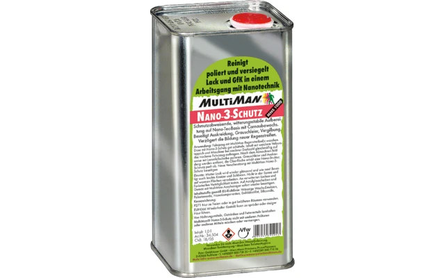 MultiMan Nano 3 Schutz 1000 Reinigungs- Und Versiegelungsmittel 1 Liter 2 MultiMan Nano 3 Schutz 1000 Reinigungs- Und Versiegelungsmittel 1 Liter